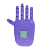 Robot Hand HandUp Violet