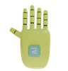 Robot Hand HandUp Yellow