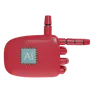 Robot Hand PointingRight Crimson