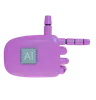 Robot Hand PointingRight Magenta