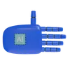 Robot Hand Rest Blue