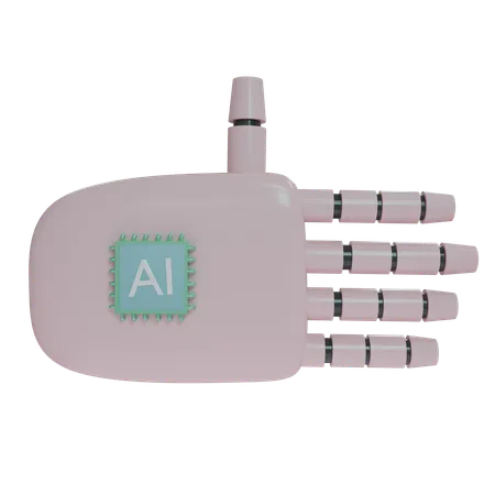 Robot Hand Rest Pink  3D Icon