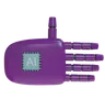 Robot Hand Rest Purple