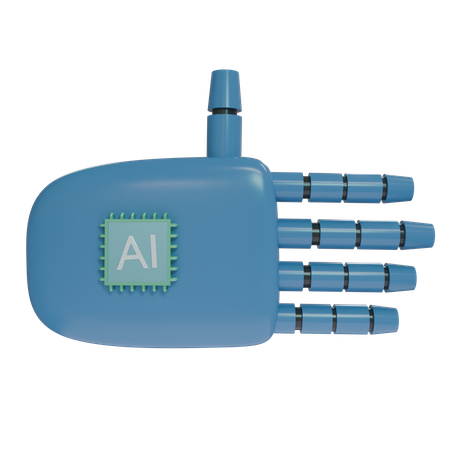 Robot Hand Rest SteelBlue  3D Icon