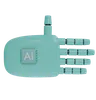 Robot Hand Rest Turquoise