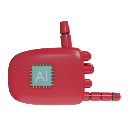 Robot Hand RockOn Crimson  3D Icon