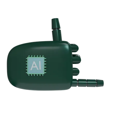 Robot Hand RockOn Emerald  3D Icon