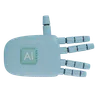 Robot Hand WeirdSign SkyBlue