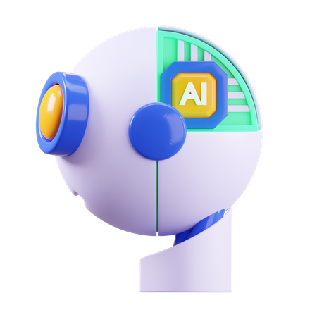 Robot Head  3D Icon