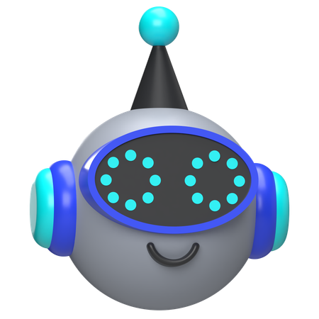 Robot Head  3D Icon
