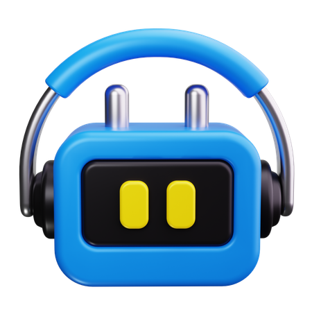 Robot Headset  3D Icon