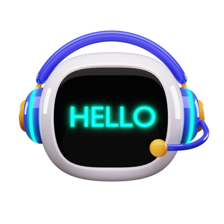 Robot Hello  3D Icon