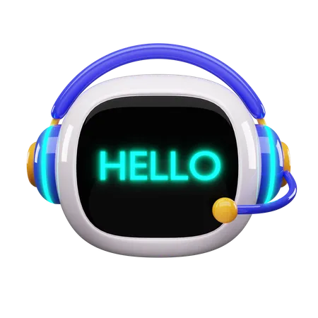 Robot Hello  3D Icon