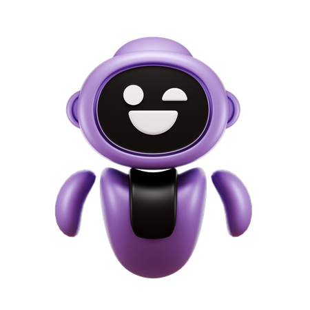 Robot heureux  3D Icon