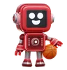 Robot Holding A Basketball