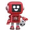 Robot Holding A Soccer Ball