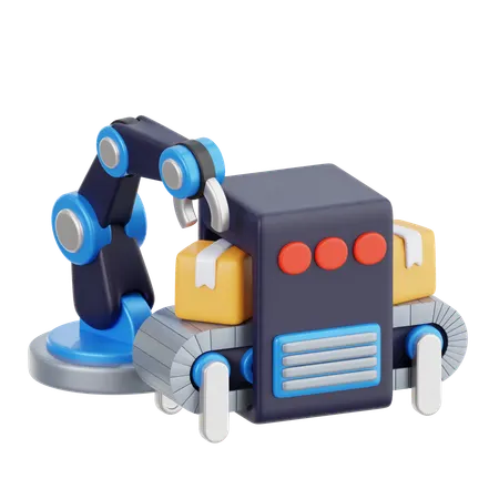 Robot industriel  3D Icon