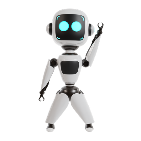 Robot Is Happy  3D Icon