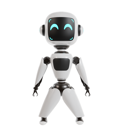 Robot Is Standing  3D Icon