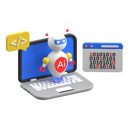 Robot Learning  3D Icon