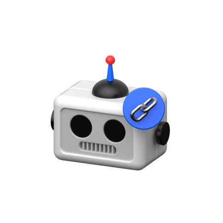 Robot Link  3D Icon