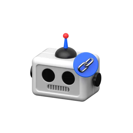 The Robot Link 3 D Icon Is A Three Dimensional Graphical Representation Frequently Found In Digital Interfaces Symbolizing The Establishment Or Connection Of Links Between Robotic Devices Or Automation Systems Typically This Icon Incorporates Visual Elements Associated With Chain Links Robots Connectivity Symbols And Linkage Imagery Rendered In Three Dimensions To Enhance Realism When Users Encounter The Robot Link 3 D Icon It Signifies An Association With Linking Or Integrating Robotic Operations Facilitating Communication And Coordination Between Interconnected Systems These Icons Are Commonly Utilized In Robotics Control Panels Automation Interfaces Networking Settings And Inter Device Communication Menus Serving As Visual Indicators For Users To Establish And Manage Linkages Between Robotic Devices Effectively 3D Icon