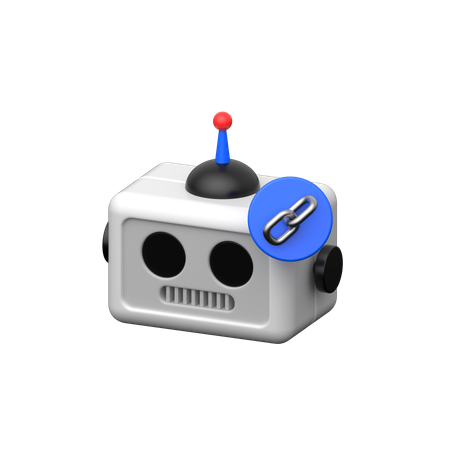 Robot Link  3D Icon