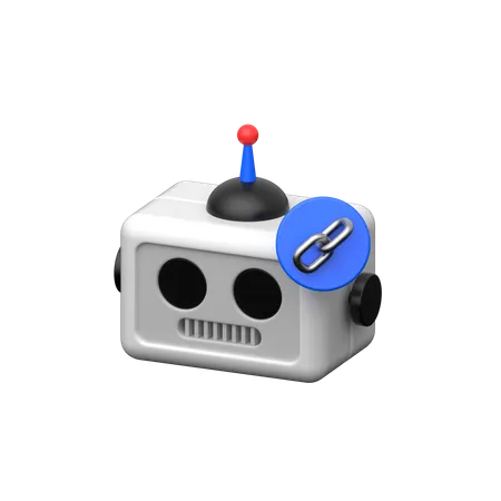 Robot Link  3D Icon