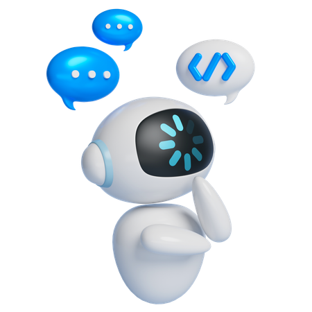 로봇 로딩 데이터  3D Icon