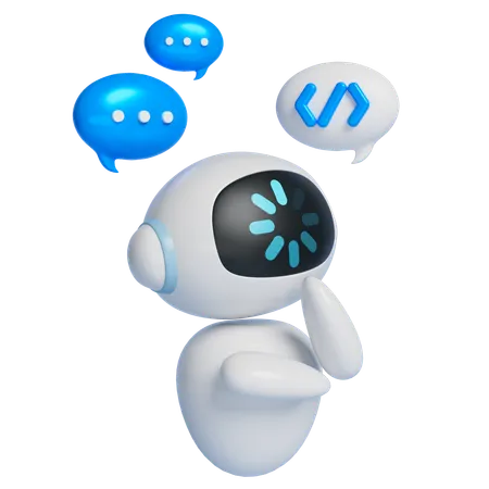 로봇 로딩 데이터  3D Icon