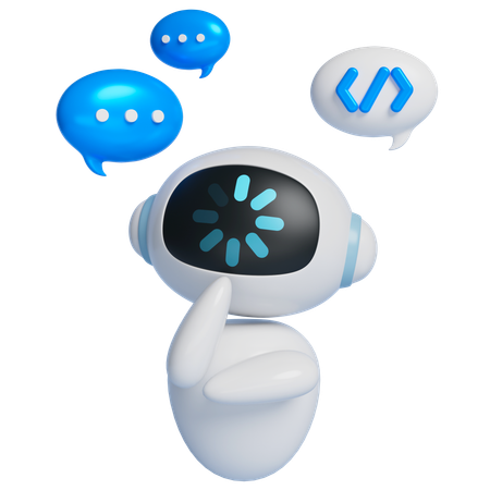 로봇 로딩 데이터  3D Icon