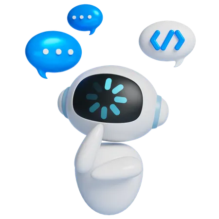 로봇 로딩 데이터  3D Icon