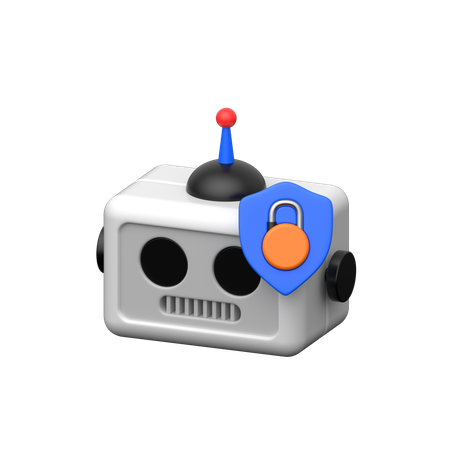 Robot Lock  3D Icon
