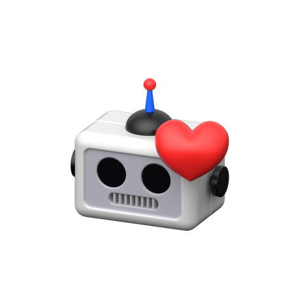 Robot Love  3D Icon
