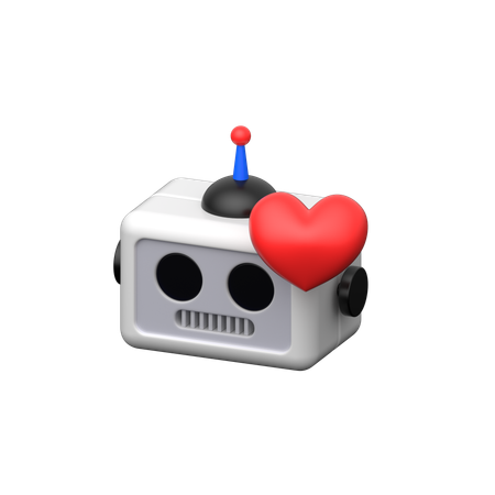 Robot Love  3D Icon