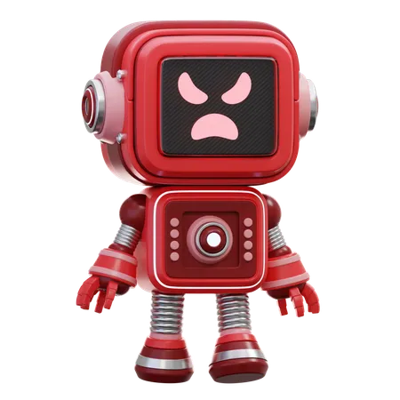 Robot malvado  3D Illustration