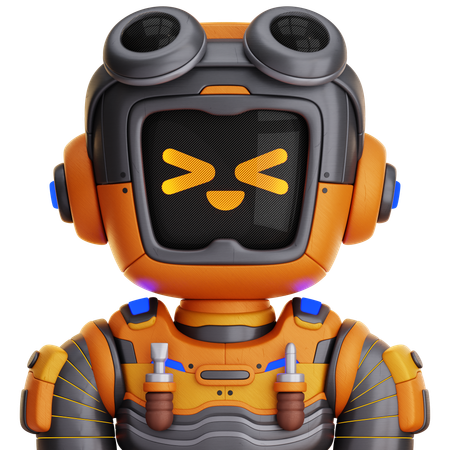 Robot mécanicien  3D Icon