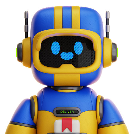 Robot mensajero  3D Icon