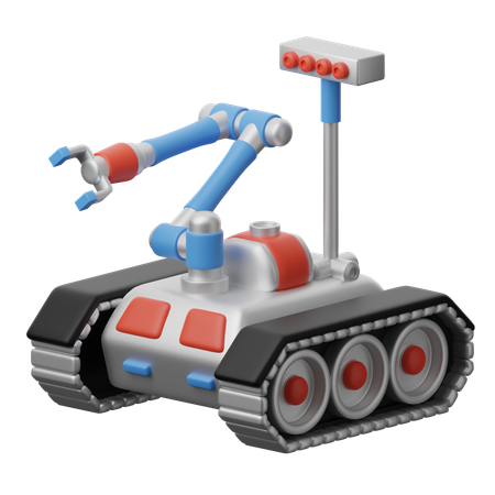 Robot militar  3D Icon