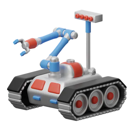 Robot militar  3D Icon