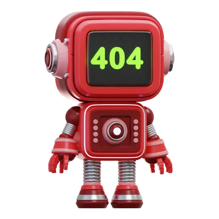 Robot no encontrado  3D Illustration