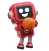 Robot Playing Basketball