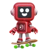 Robot Playing Skate Board