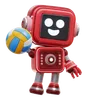 Robot Playing Volleyball
