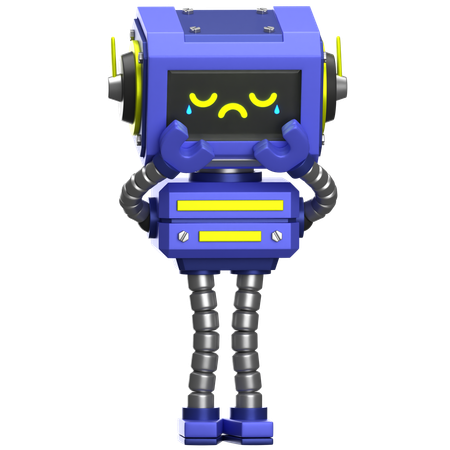 Robot qui pleure  3D Icon