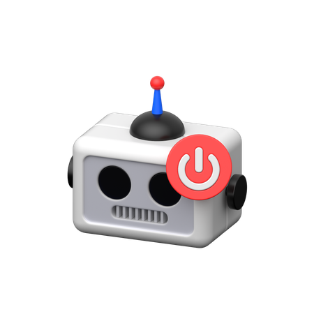 Robot power  3D Icon