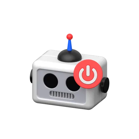 Robot power  3D Icon