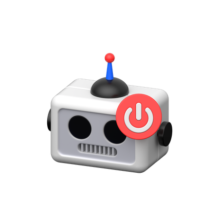 Robot power  3D Icon