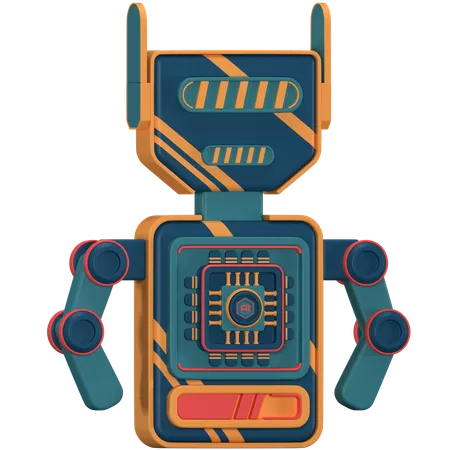 Robot Process  3D Icon