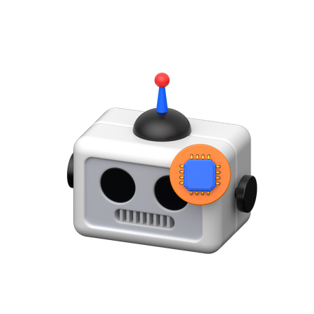 Robot Processor  3D Icon